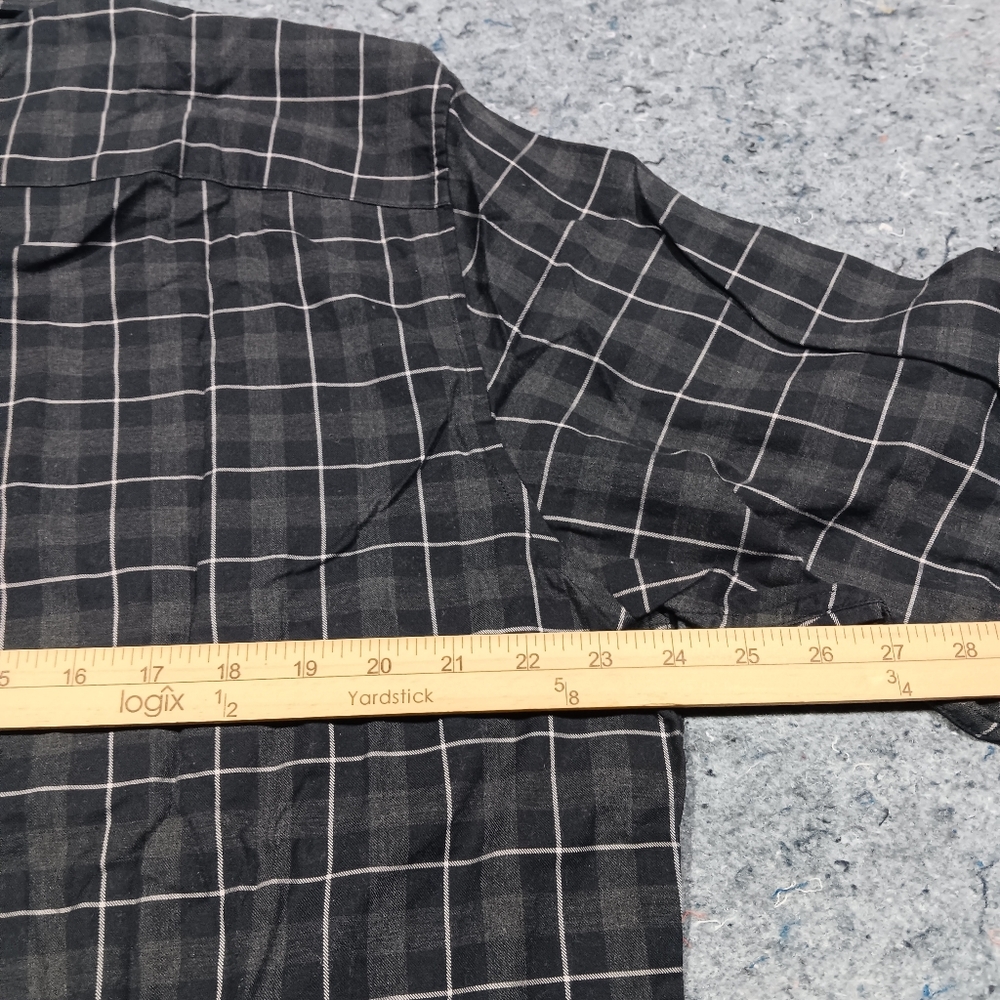 Pendleton Men's Dark Gray Plaid Button Down Shirt Size XL - Picture 8 of 10